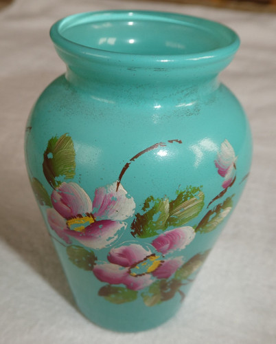 Petit vase opaline décor - vase,