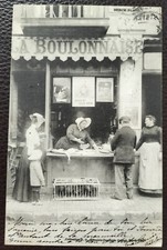 CPA 62 BERCK-PLAGE, Devanture animée "LA BOULONNAISE" 1903