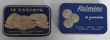 Lot de deux anciennes petites boites métalliques de Kalmine