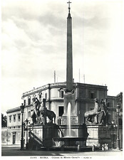Roma, Colossi di Monte Cavallo Vintage silver print Tirage argentique d'é