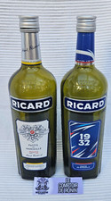 Ricard : Lot de 2 Bouteilles de 1 L VIDE : 1 Edition Limitée 1 Modèle Courant