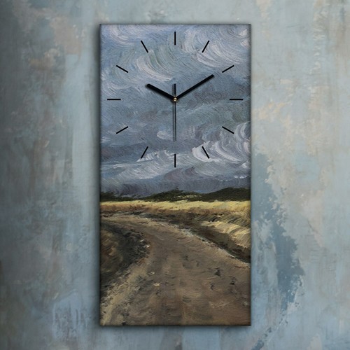 Horloge décorative sur toile