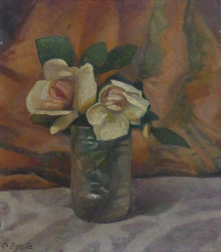 Tableau ancien fleurs - tableau,