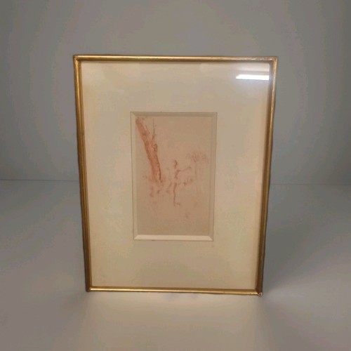 Ancien dessin sanguine signé - ancien,