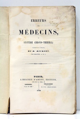 Livre ancien medecine - ancien,