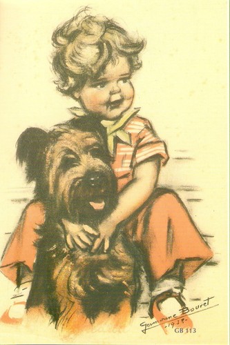 Germaine bouret carte - germaine, postale