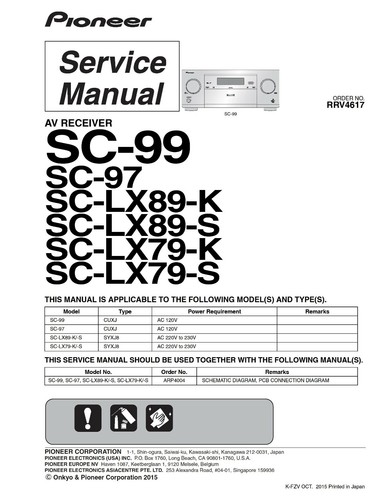 Service manuel instructions - service,