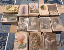 lot 1200cartes postales anciennes  fantaisies   certaines ont voyagé