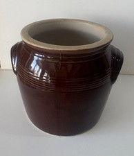 Petit pot en grès Marron patine Deco Collection Ustensiles Cuisine jardin Shabby