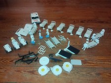  LOT  PLAYMOBIL HOPITAL DOCTEUR  AMBULANCE INFIRMIERE LIT BRANCARD 3404