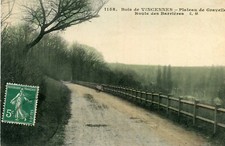 Carte PARIS Bois de Vincennes Plateau de Gravelle Route des Barrières