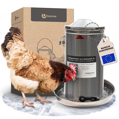 Abreuvoir poules acier - poules, en