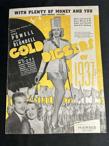 1936 gold diggers - 1937, w/