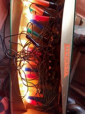 ANCIENNE GUIRLANDE ELECTRIQUE FORME BOUGIES MULTICOLORES