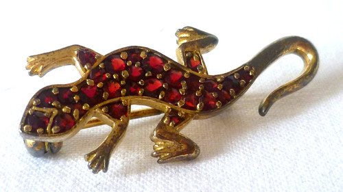 Ancienne broche lézard - ancienne,