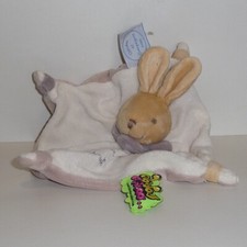 Doudou Lapin Doudou et Compagnie - Collection Tatoo - Marron blanc