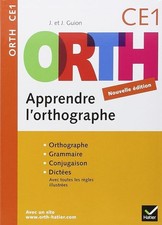 Apprendre l'orthographe CE1 - Guion, Jeanine