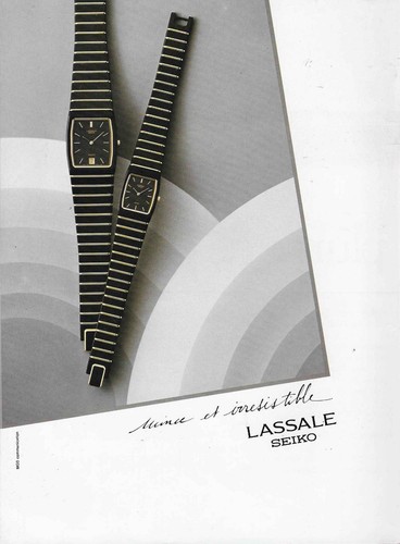 Publicité papier montres - -,