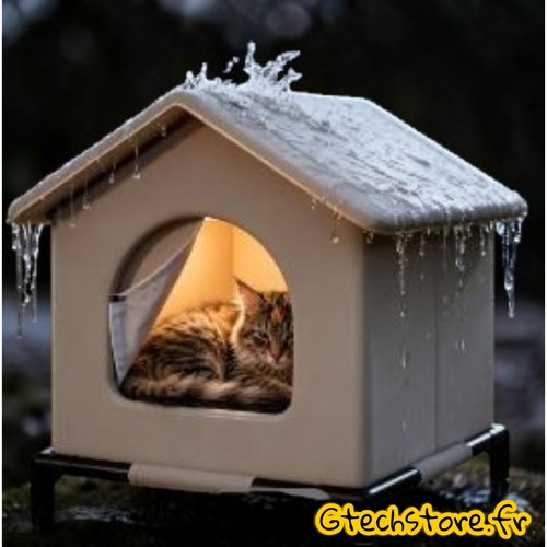 Niche chat errant - niche, extérieur
