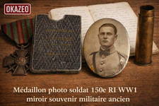 Médaillon photo soldat 150e
