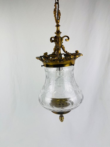 Ancienne lanterne bronze - bronze, et