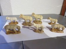 Lot de 7 moutons ancien Devineau