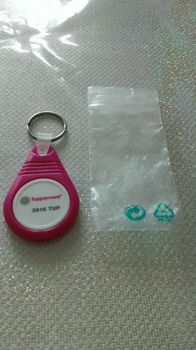 Porte cle tupperware - porte, jeton