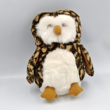 Peluche hibou chouette marron