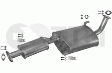 NISSAN TERRANO I 4X4 HARD TOP 2.7 D 1993-1999 Silencieux Intermédiaire+