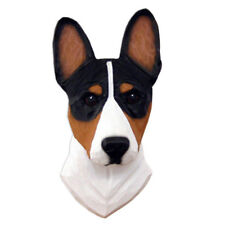 Figurine Plaque De Tête Basenji Tri