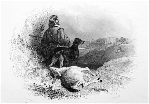 Chasse châtelain son - -, chien
