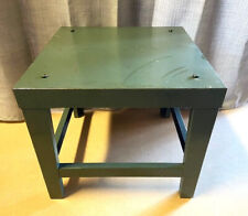 Petite Table Basse d'Appoint Industrielle Militaire Armée Française Vintage 1970
