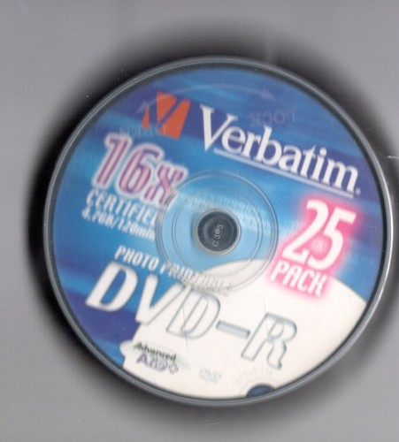 Verbatim dvd r - 25, dvd-r