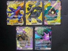 Lot 5 Cartes Pokemon FA Zekrom Carchacrok Etc.. Rocket EV10 Ev 10.5 Ev 9