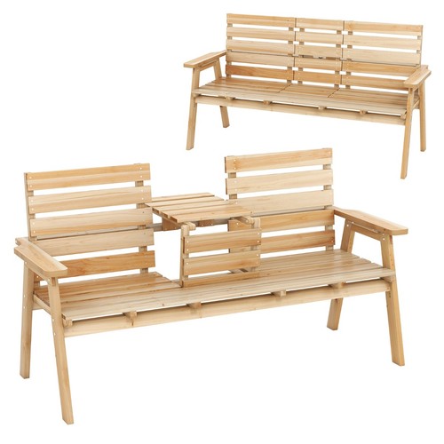 Banc extérieur bois de - banc, d'extérieur