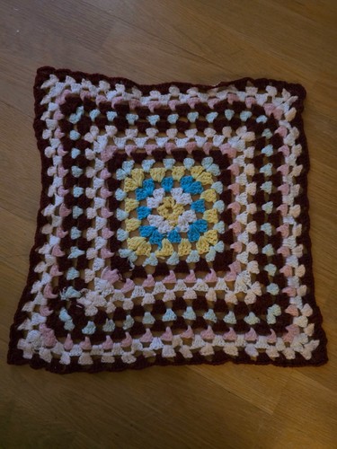 Napperon carré crochet - au,