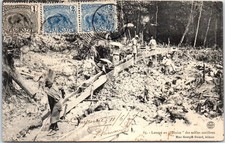 973 GUYANE - lavage au sluice des sables auriferes