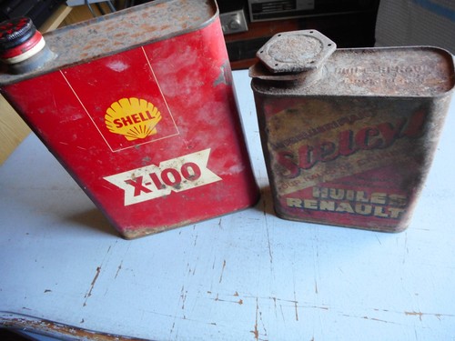 Ancien bidon huile shell - bidon,