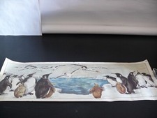 Ancienne affiche éditions éducatives Calvet Rogniat Hiver la banquise