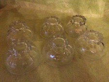 6 COUPES  basses verres  à