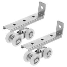  2 Pcs Roulettes Placard Coulissant Poulie Porte Coulissante De Garage