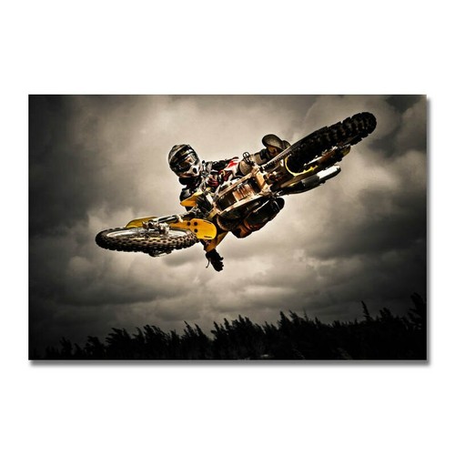 Toile tableaux moto cross - tableaux,