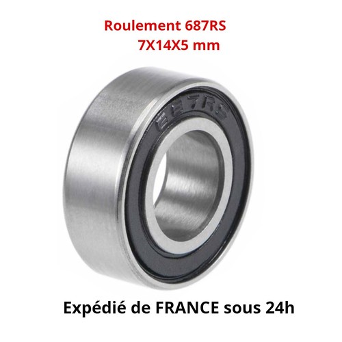 687 2rs roulement billes - 2rs, 7