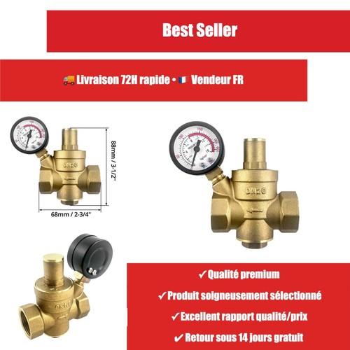 Réducteur pression eau laiton