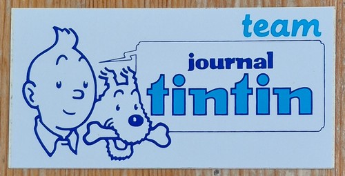 Tintin autocollant team - autocollant,