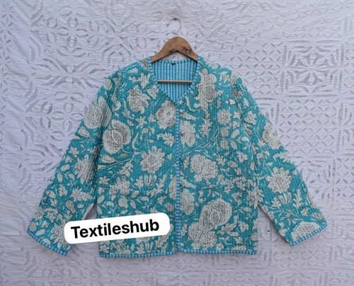 Indien turquoise floral - indien, coton