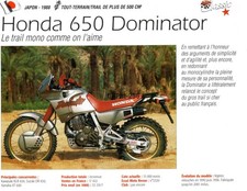 Fiche moto honda nx 650 - :,