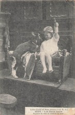 CP LITS CLOS ET BERCEAUX LES DEUX AMIS BIQUETTE ET PETITE FILLE