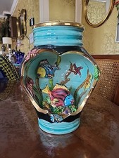 Lampe Poisson Vallauris Céramique France Deco Marine