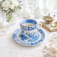 Tasse et soucoupe ancienne en